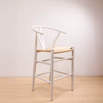 Taburete Wishbone Blanco