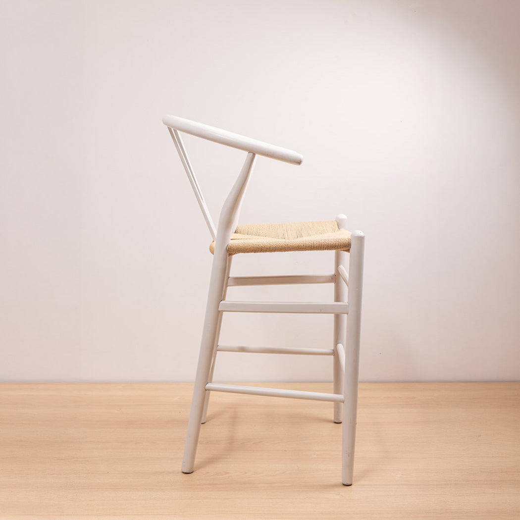 Taburete Wishbone Blanco
