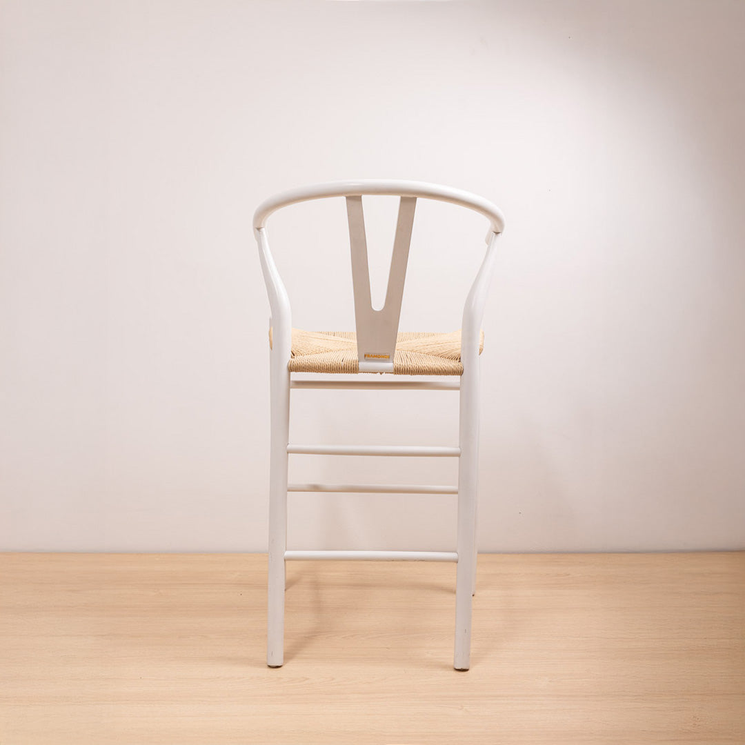 Taburete Wishbone Blanco