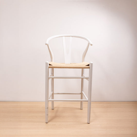 Taburete Wishbone Blanco