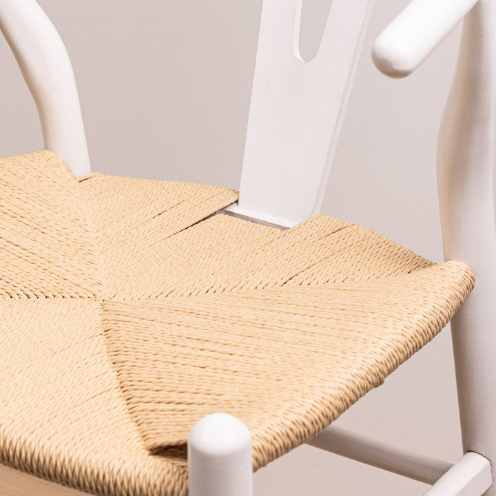 Taburete Wishbone Blanco