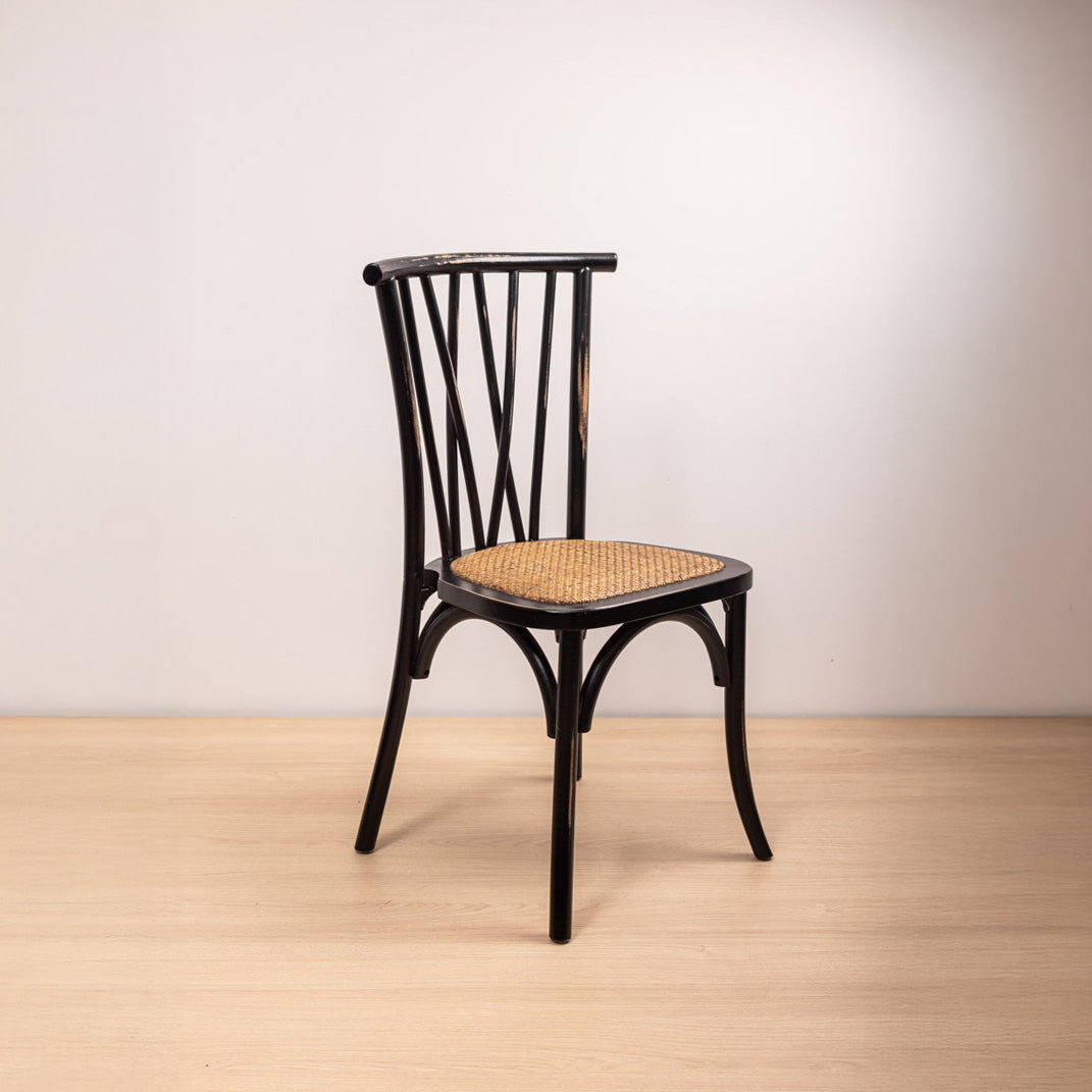 Silla Crosswood Negra Vintage