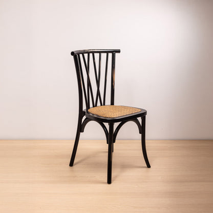 Silla Crosswood Negra Vintage