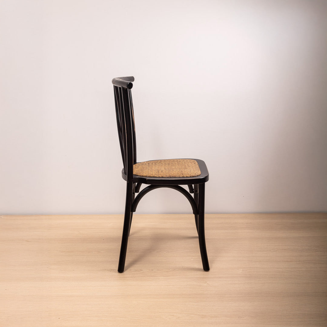 Silla Crosswood Negra Vintage
