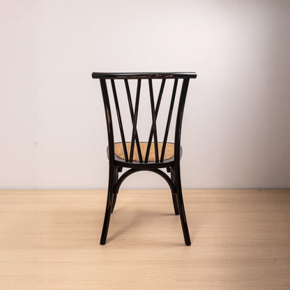 Silla Crosswood Negra Vintage