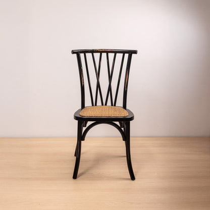 Silla Crosswood Negra Vintage