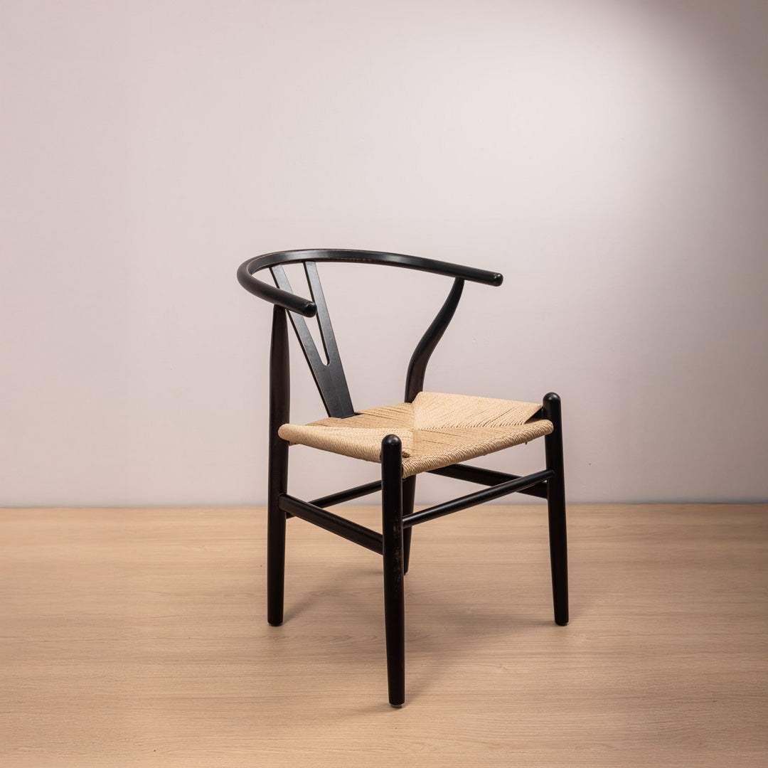 Silla Wishbone Negra Vintage