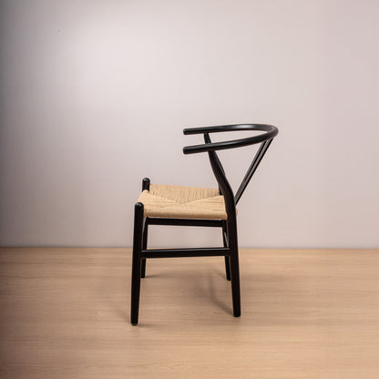 Silla Wishbone Negra Vintage