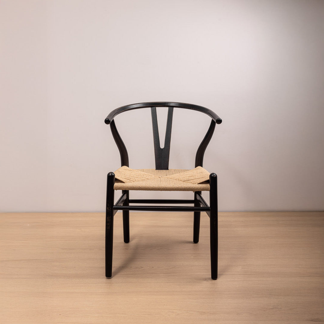 Silla Wishbone Negra Vintage