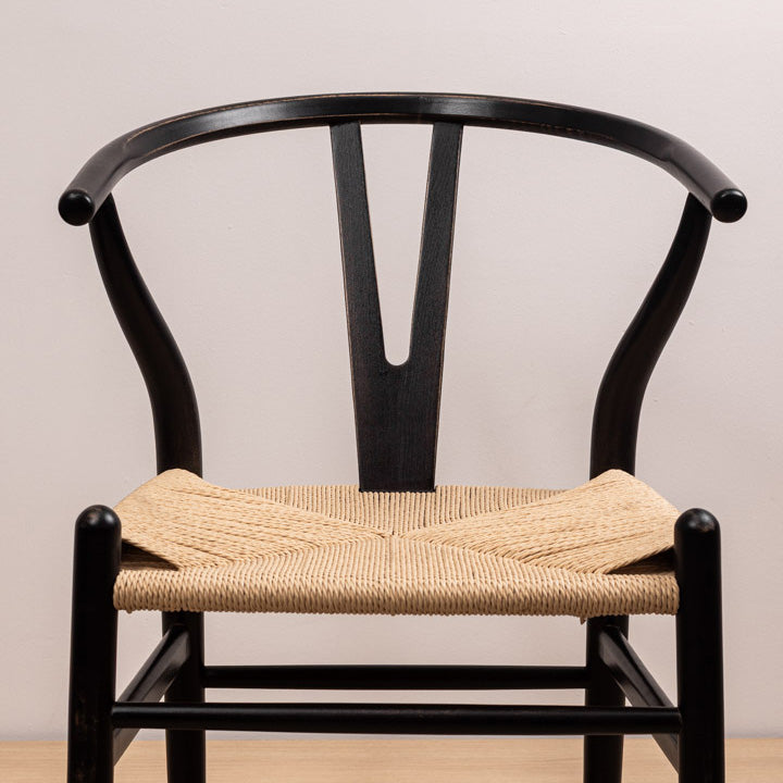 Silla Wishbone Negra Vintage