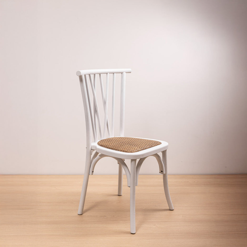 Silla Crosswood Blanca