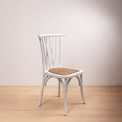 Silla Crosswood Blanca