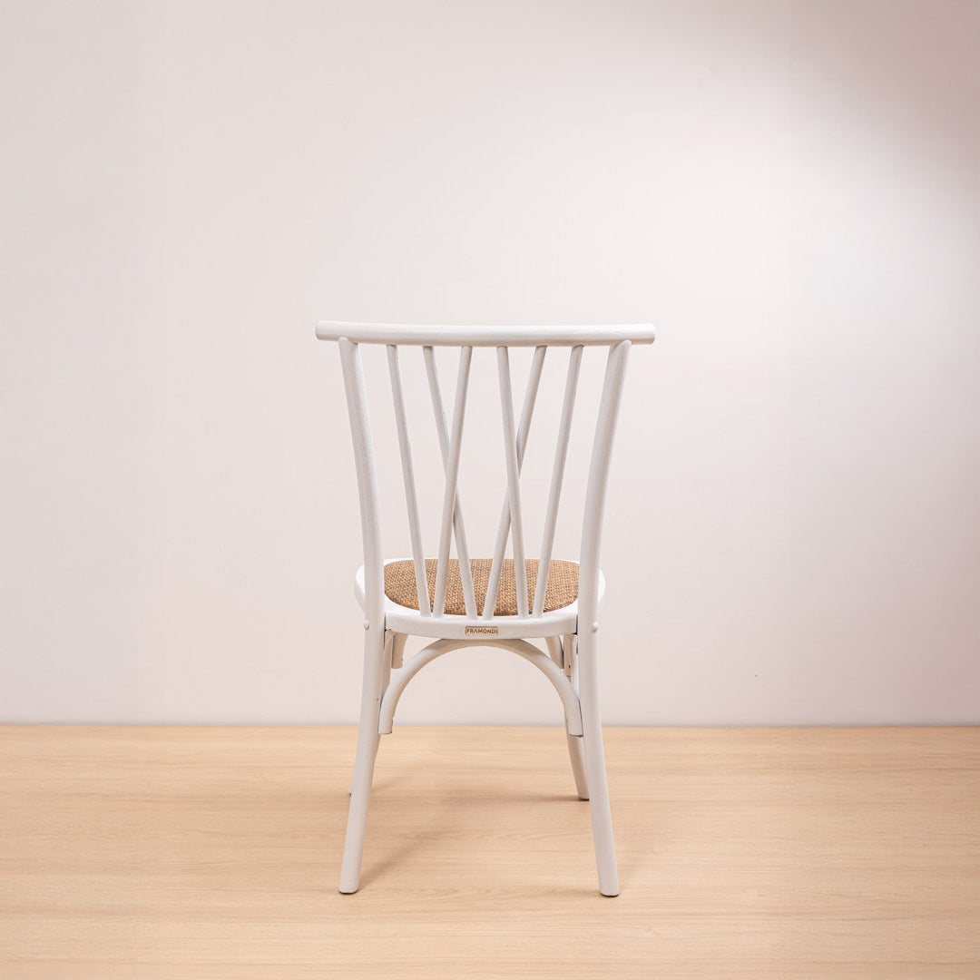 Silla Crosswood Blanca