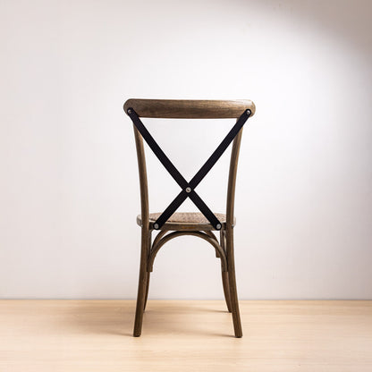 Silla Crossback Roble Cruceta Negra