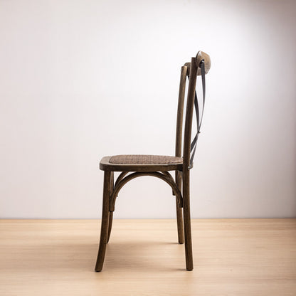 Silla Crossback Roble Cruceta Negra