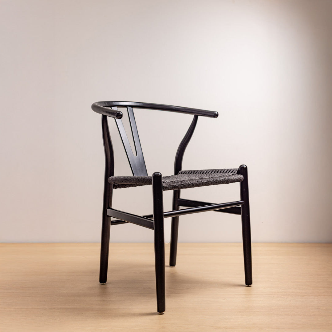 SILLA WISHBONE LUXURY BLACK