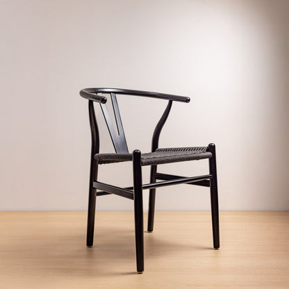 SILLA WISHBONE LUXURY BLACK