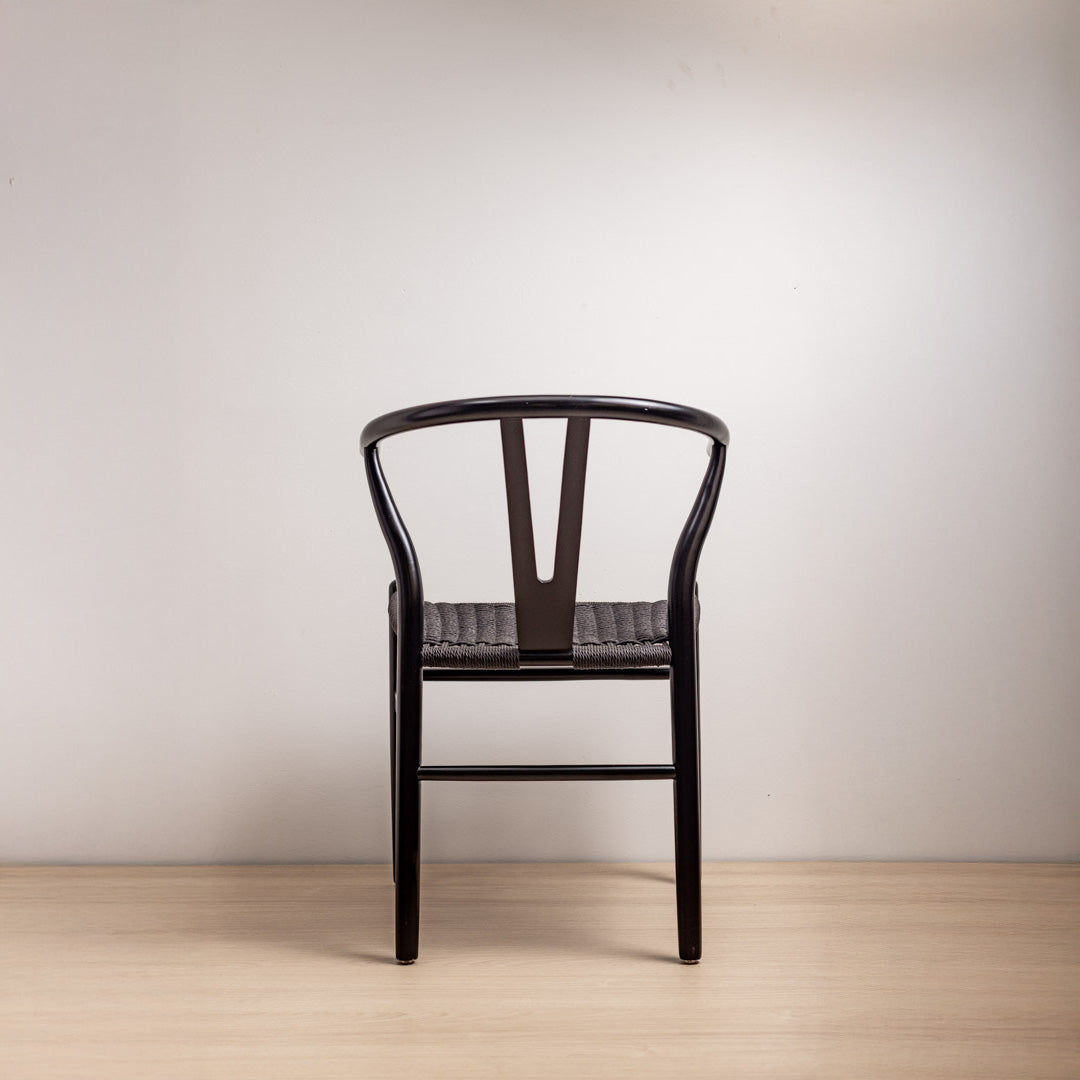 SILLA WISHBONE LUXURY BLACK