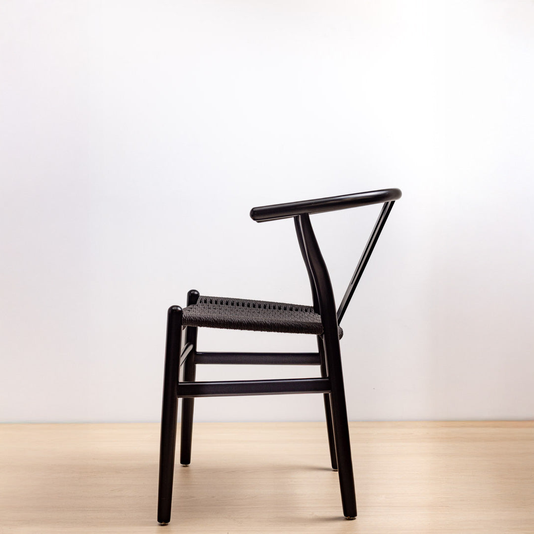 SILLA WISHBONE LUXURY BLACK