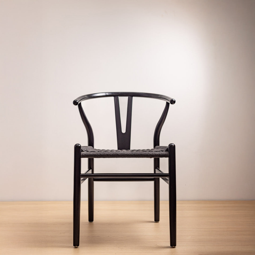 SILLA WISHBONE LUXURY BLACK