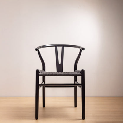 SILLA WISHBONE LUXURY BLACK