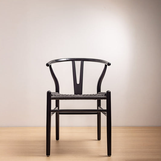 SILLA WISHBONE LUXURY BLACK