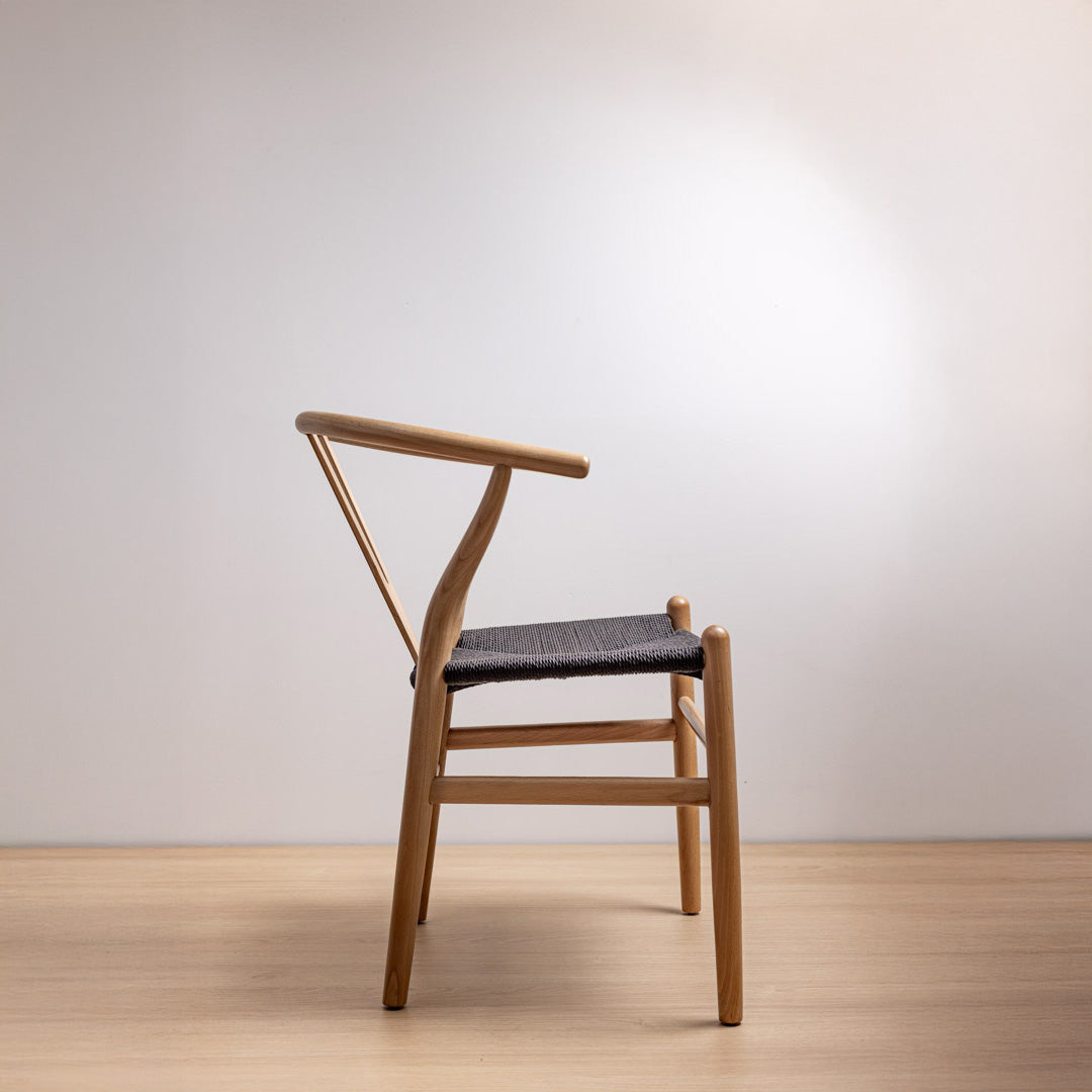 Silla Wishbone Natural Black