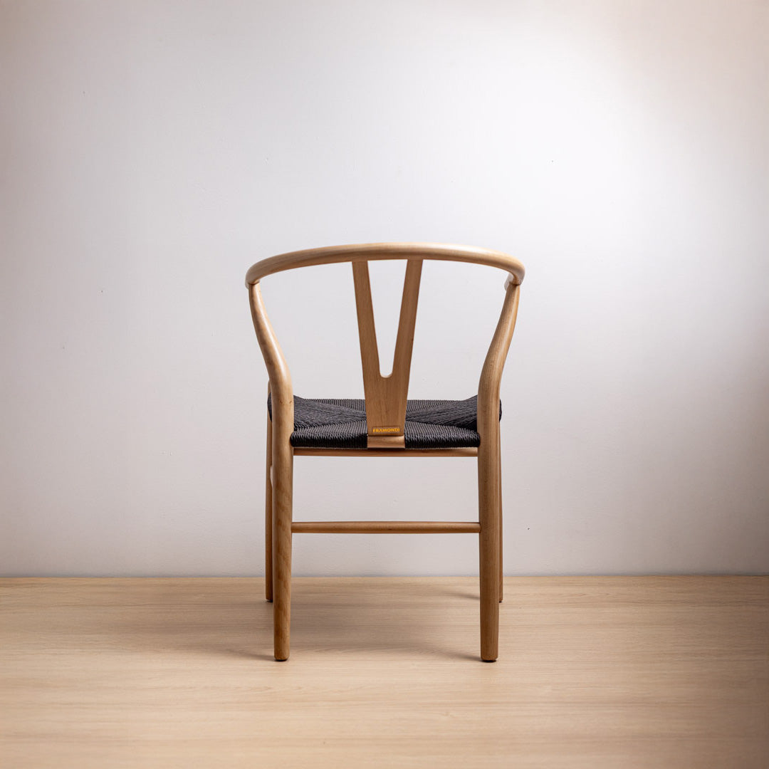 Silla Wishbone Natural Black