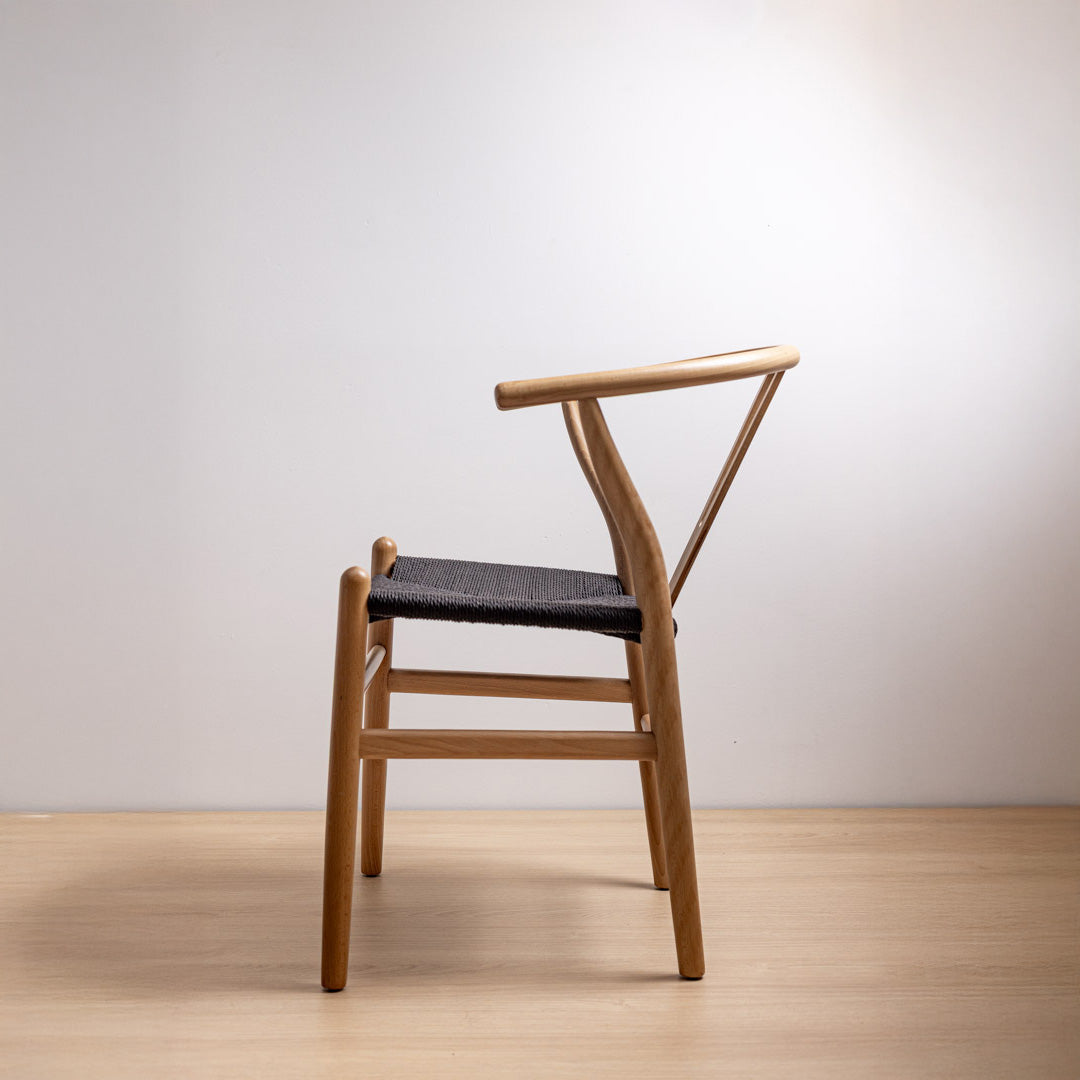 Silla Wishbone Natural Black