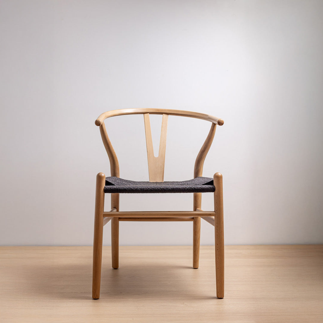 Silla Wishbone Natural Black