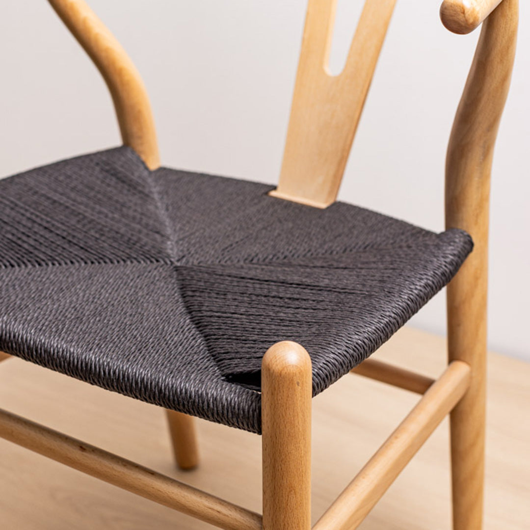 Silla Wishbone Natural Black