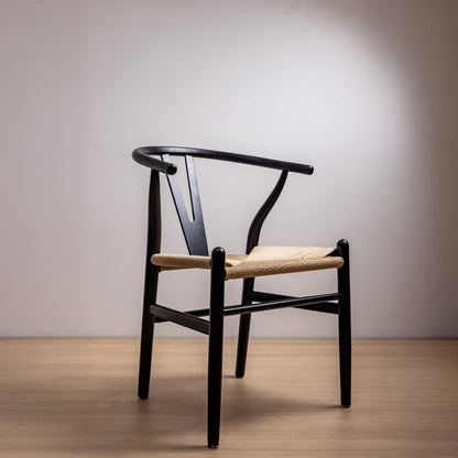 Silla Wishbone Negra