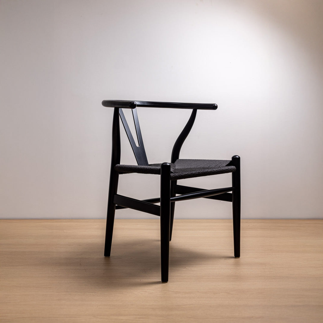 Silla Wishbone Negra Black