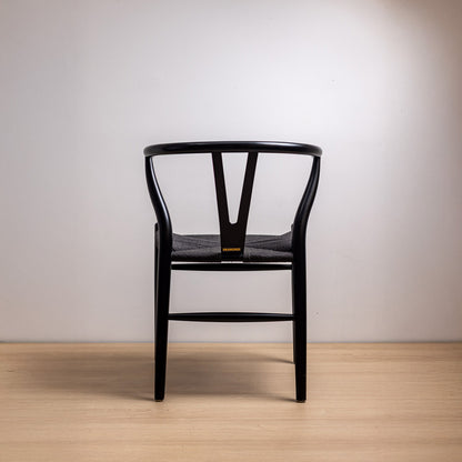 Silla Wishbone Negra Black