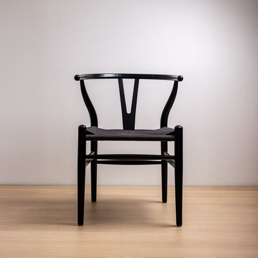 Silla Wishbone Negra Black