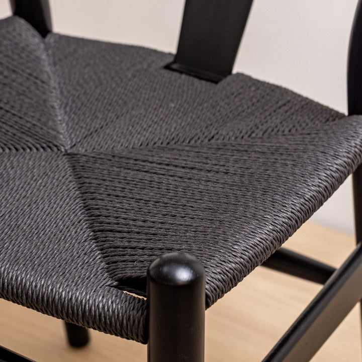 Silla Wishbone Negra Black