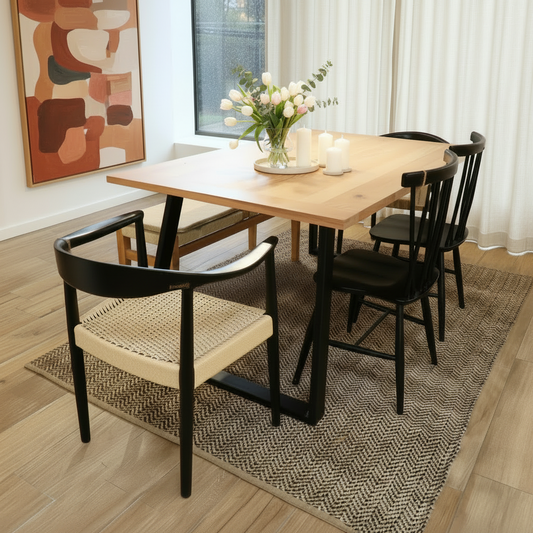 Mesa Emilia Roble 6P 160X100 Cm Mesa