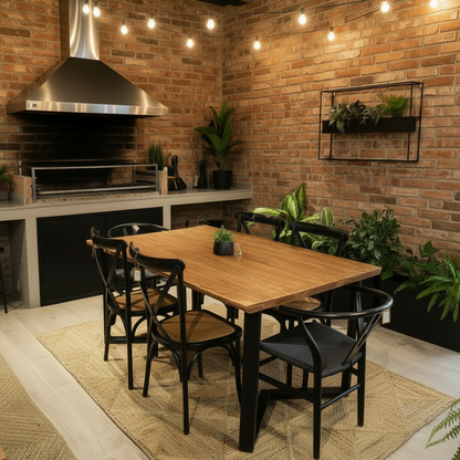 Mesa Filippa Roble 6P 160X100 Cm Mesa