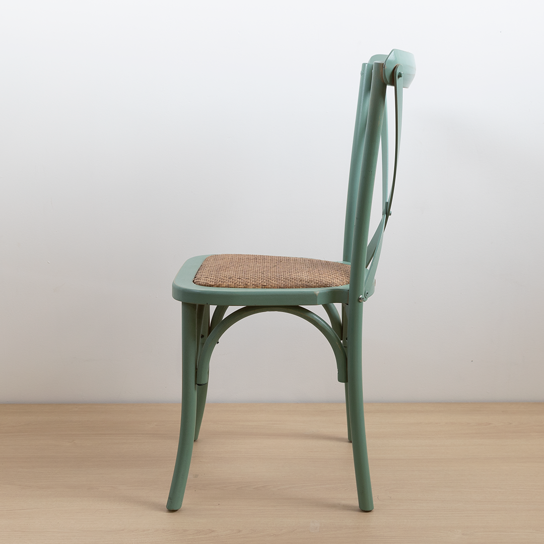 Silla Crossback Menta Vintage
