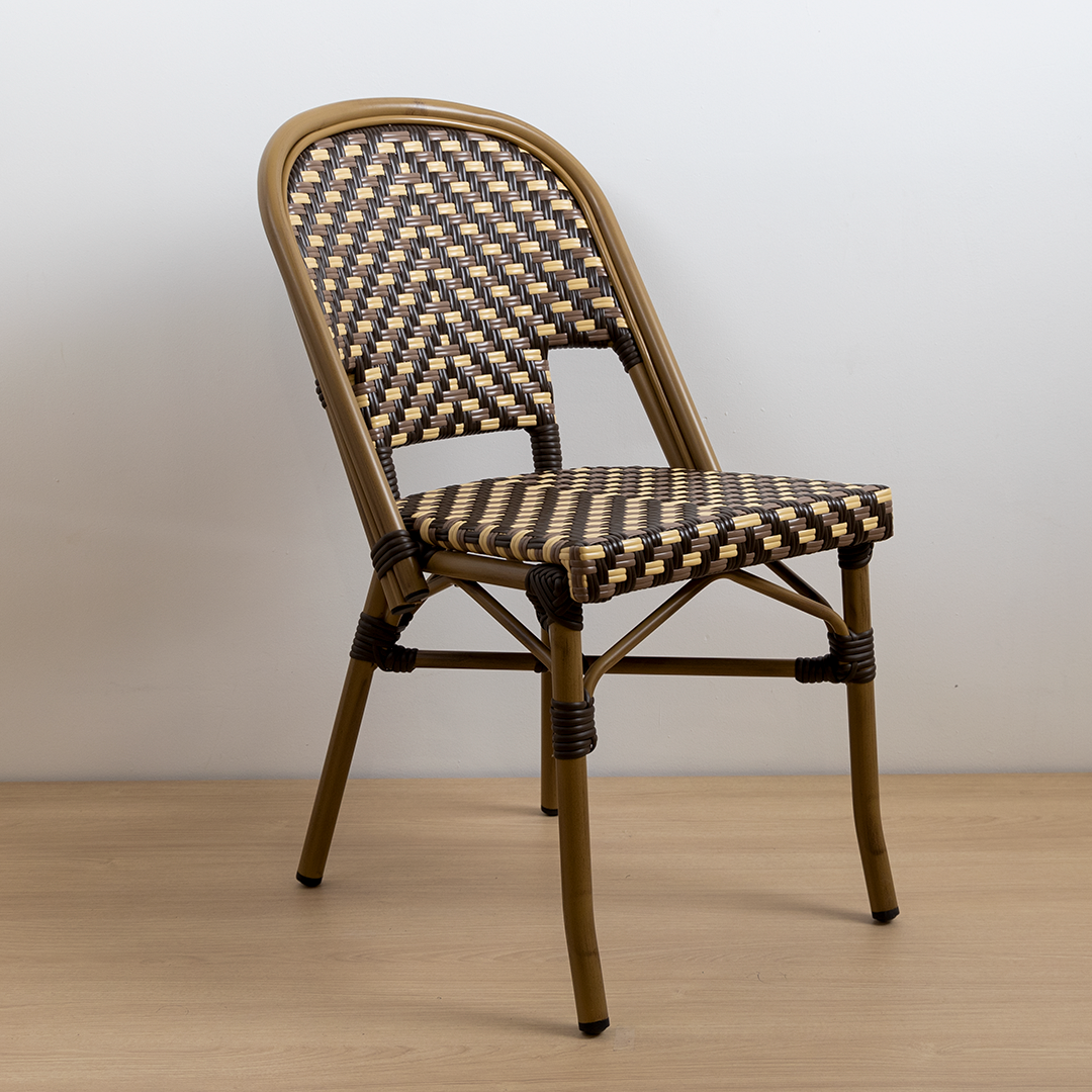 SILLA PARISINA (S/B) CAFÉ Y CREMA
