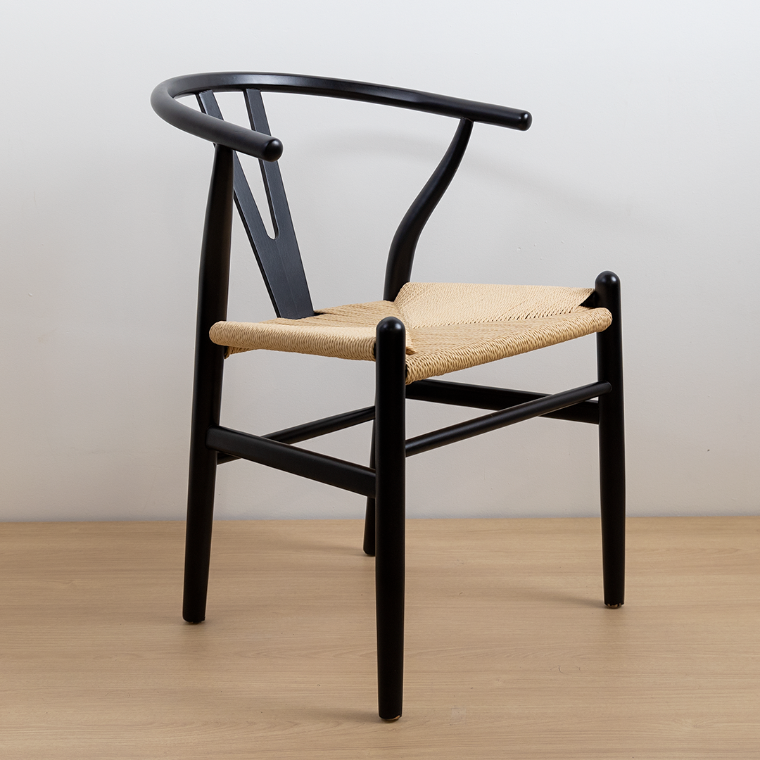 SILLA WISHBONE NEGRA