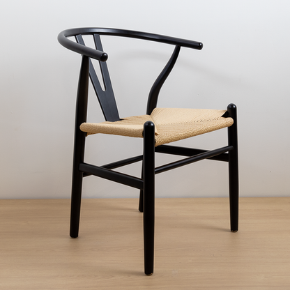 SILLA WISHBONE NEGRA