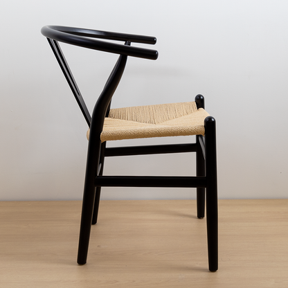 SILLA WISHBONE NEGRA
