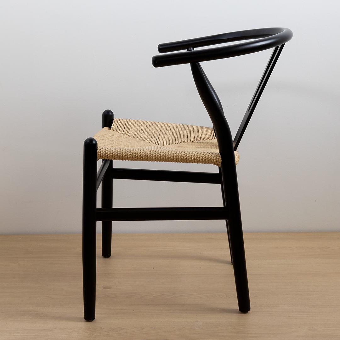 SILLA WISHBONE NEGRA