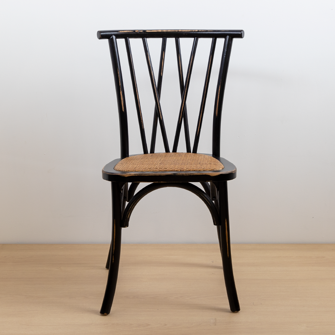 SILLA CROSSWOOD NEGRA VINTAGE