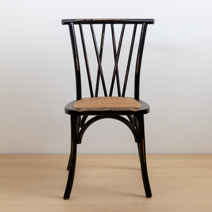 SILLA CROSSWOOD NEGRA VINTAGE