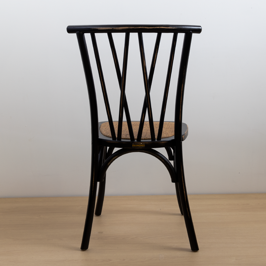 SILLA CROSSWOOD NEGRA VINTAGE