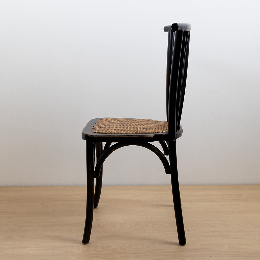 SILLA CROSSWOOD NEGRA VINTAGE