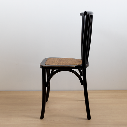 SILLA CROSSWOOD NEGRA VINTAGE