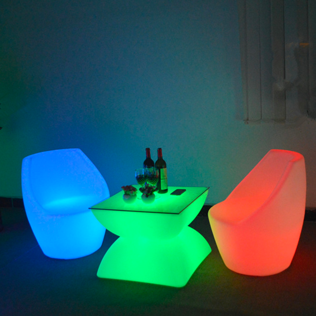 Mesa Led Mini 60X60X50Cm Mueble Led